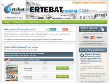 Tablet Screenshot of ertebatprepaid.com